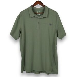 Arcteryx Captive Polo Shirt Mens XXL 2XL Green Performance Outdoor Casual Golf